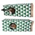 Hide Sneak Collapsible Paper Tunnel Hideaway Thickened Double layer Large Space Cat Interactive Toy green white 61 5  27  22CM