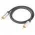Hifi 5 1 Spdif Rca To Rca Male To Male Coaxial  Cable Connector Nylon Braid Cable 0 5 meters