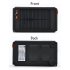 High Capacity Solar Charger and Battery   Use solar power to easily  freely  and conveniently charge your portable electronic devices on the go  Includes a powe