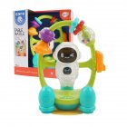 High Chair Toy With Suction Cup Electric Astronauts Rattle Multi-functional Tray Toys With Sound Lights Effects For Gift light green