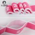 High Elastic Yoga Fitness Resistance Band 8 Loop Training Strap Tension Resistance Exercise Stretching Band for Sports Dancing Red and black