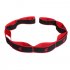 High Elastic Yoga Fitness Resistance Band 8 Loop Training Strap Tension Resistance Exercise Stretching Band for Sports Dancing Red and black