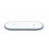 High Performance 2 Holders QI Wireless Fast Charging Base Silver