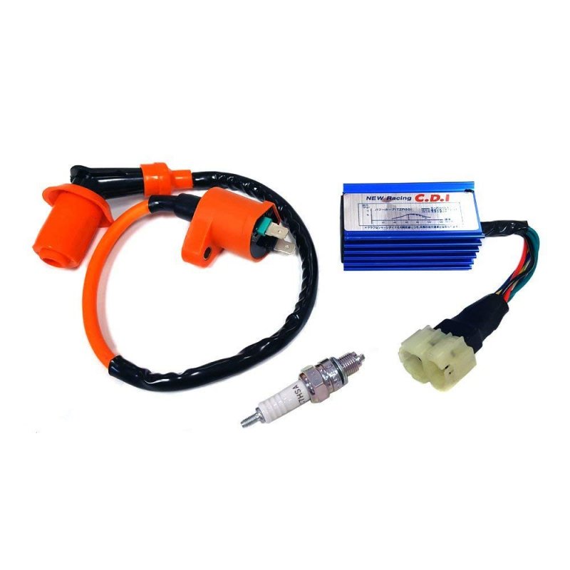High Performance Racing Ignition Coil + Spark Plug & AC CDI for GY6 50/125/150cc Kit GY6  Ignition Coil set