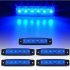 High Power 6 LED 12V Side Indicator Light Marker Lamp for Truck BUS Trailer 5 Colors for Choice