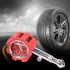 High Precision Car Tire Pressure Monitor Pneumatic Tire Pressure Gauge Universal Use Red