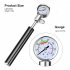 High Pressure Meter Shock Bicycle Pump   Gauge Hand Bike Air Supply Inflator black