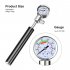 High Pressure Meter Shock Bicycle Pump   Gauge Hand Bike Air Supply Inflator black
