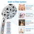 High Pressure Shower Head With Pause Switch 8 Spray Settings 2 Powerful Cleaning Modes Spray Hand Showers 5FT Extra Long Hose Single shower