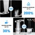 High Pressure Shower Head With Pause Switch 8 Spray Settings 2 Powerful Cleaning Modes Spray Hand Showers 5FT Extra Long Hose Single shower