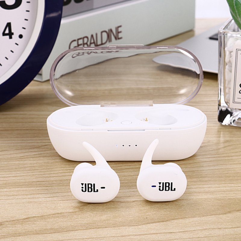 High Quality Wireless Earphone Portable 5.0 Bluetooth Headset Invisible Earbud for All Smart Phone white