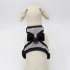 High Reflective Shiny Crystal Pet Pet Harness wirt Cute Bowknot for Outdoor Walking