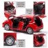 High Simitation 1 32 Alloy Metal Car Model Children Toys with Pull back Function for Kids Birthday Gifts  red
