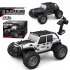 High Simulation Four wheel Drive Rc  Car High speed Off road Remote Control Car Led Light 1 16 Electric Off road Car Model White