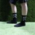 High Socks for Boys and Girls Street Style Black None
