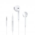 High Sound Quality Subwoofer Wired  Headset Earphones, Earphone Cable With Microphone Function, Compatible For 6s 6p Xiaomi Iphone White