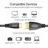 High Speed Mini HDMI to HDMI Cable Adapter HDMI A to HDMI Mini Type C 4K HDMI Cable   3FT