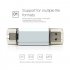 High Speed Type C USB3 1 U Disk L17  Aluminum Alloy Shell USB Flash Drive Silver 32G