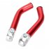 High Strength Bicycle Handle Aluminum Alloy Rest Handle with Plug Silver