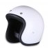 High Strength Retro Motorcycle Helmet Vintage Half Face Moto Helmet Bright black XXL