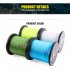 High Strength Strong 1000m 1093yds 4braid Solid Color Braided Fish Line   Blue 0 37mm 50lb