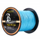 High Strength Strong 1000m 1093yds 4braid Solid Color Braided Fish Line   Blue 0 16mm 20lb