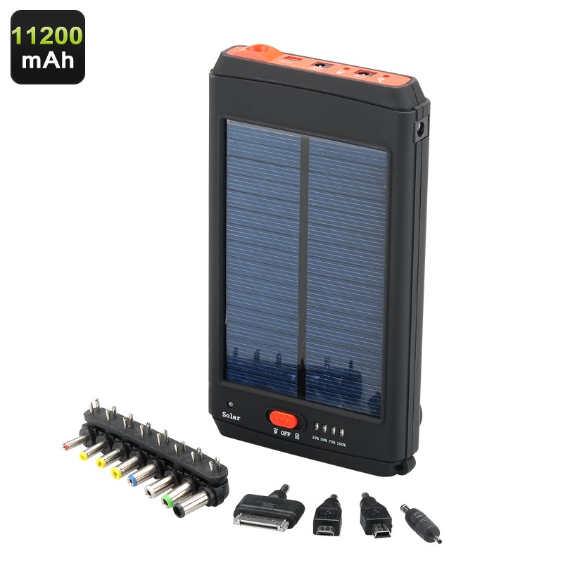 11200mAh Portable Solar Powered Charger