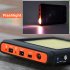 High capacity 11200mAh portable solar powered charger has 4 x Mobile Phone Connectors  8 x  Laptop Connectors  LED Torch  2 Watt Crystalline Silicon Solar Panel