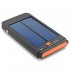 High capacity 11200mAh portable solar powered charger has 4 x Mobile Phone Connectors  8 x  Laptop Connectors  LED Torch  2 Watt Crystalline Silicon Solar Panel