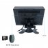 High definition Display Monitor Recorder Night Vision Reversing Backup Camera For Car Bus Universal PZ612 2AHD black