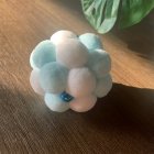 High-elastic Felt  Ball  Cats  Plush  Toys Colorful Sounding Bell Self-healing Funny Boredom Relief Bite-resistant Balls Pets Supplies Blue and white_self ball