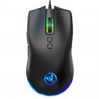 High-end Optical Professional Gaming Mouse with 7 Bright Colors LED Backlit and Ergonomics Design black