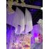 High end Stretch Yarn Elegant Mesh Fluffy Tutu Table Skirt for Party Wedding Birthday Party Home Decoration pink 9ft