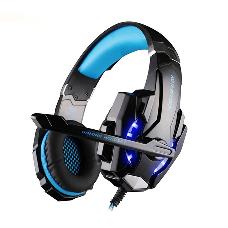 Wholesale Black Blue Gaming Headset From China