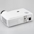 High resolution 3800 Lumen LED projector with 5 8 inch LCD panel and contrast ratio of 2000 1 supports 1920x1200 inputs and displays at 1280x768 resolutions