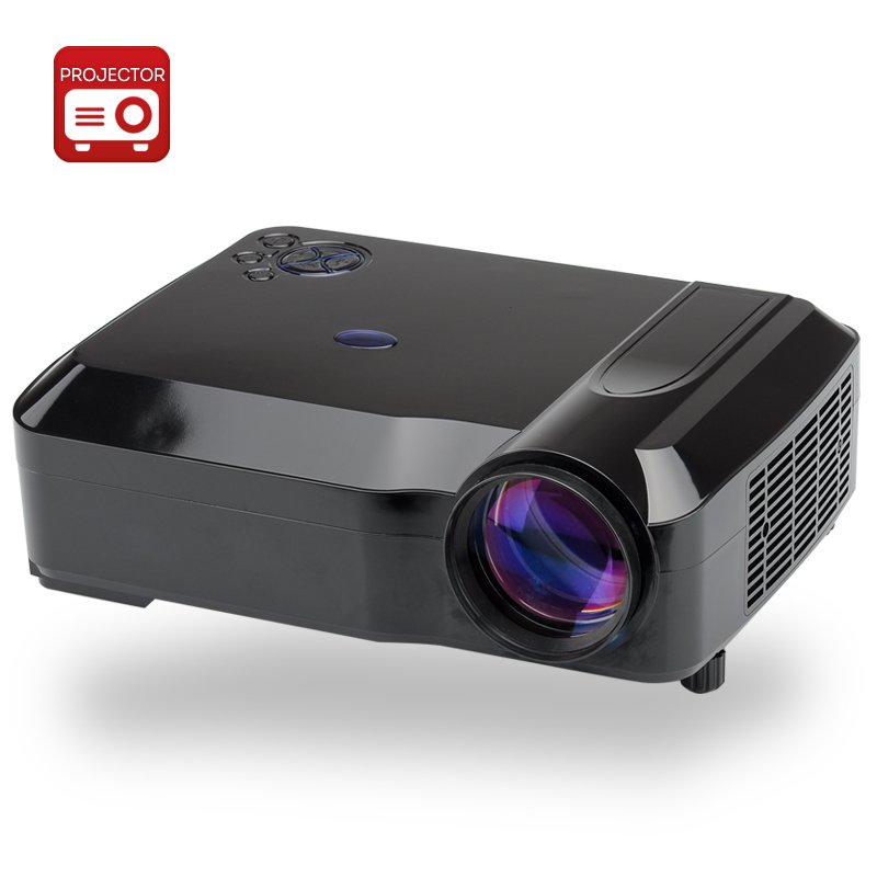 3800 Lumens LED Projector (Black)