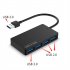 High speed Usb 3 0 Hub Multi Usb Splitter 4 port Multiple Expander Adapter Computer Accessories For Laptop Pc black