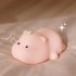 Hippo Night Light For Kids  3 Brightness Adjustable  30 Minute Automatic Shutdown Function  Rechargeable Cordless Toddler Night Lights For Kids Bedroom pink