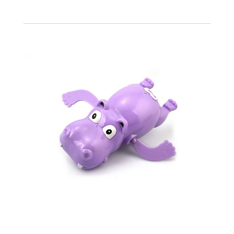 Hippo Swim Toys Baby Educational Toys Hippopotamus Behemoth Clockwork Wind Up Plastic Infant Kids Swimming Toy River Horse 1PCS