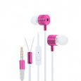 In-Ear Bass Earphones (Pink-White)