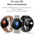 Hk3 Plus Smart Watch 1 36 inch Large Full Touch screen Bluetooth compatible Calls Heart Rate Blood Oxygen Monitor Sports Smartwatch  steel Band  silver
