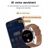 Hk8pro Nfc Smart Watch Synchronized Bluetooth compatible Calling Offline Payment Sports Music Smartwatches Silver Brown leather belt