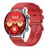 Hk8pro Smart Watch 1 36 inch Amoled Screen Bluetooth compatible Calling Voice Control Bracelet Ip68 Waterproof Gold pink silicone strap