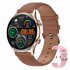 Hk8pro Smart Watch Amoled Bluetooth Call Voice Control Bracelet Heart Rate Monitor Fitness Smartwatch Silver Leather