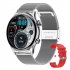 Hk8pro Smart Watch Amoled Bluetooth Call Voice Control Bracelet Heart Rate Monitor Fitness Smartwatch Black Steel