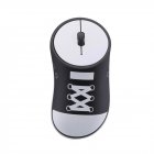 HobbyLane Wireless Mouse Shoes Shaped Portable Mobile Optical Mouse With USB Receiver 2 4GHz Ergonomic Gaming Mouse Black White