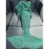 Hollow Ripple Wearable Wool Knit Mermaid Blanket Air Conditioner Sofa Cover Blanket
