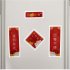 Home Chinese  New  Year  Couplets  Set Waterproof Moisture proof Self adhesive Lanyard Dual mode Spring Festive Text Mini Pendant Good luck