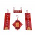 Home Chinese  New  Year  Couplets  Set Waterproof Moisture proof Self adhesive Lanyard Dual mode Spring Festive Text Mini Pendant Good things happen