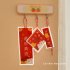 Home Chinese  New  Year  Couplets  Set Waterproof Moisture proof Self adhesive Lanyard Dual mode Spring Festive Text Mini Pendant More than every year